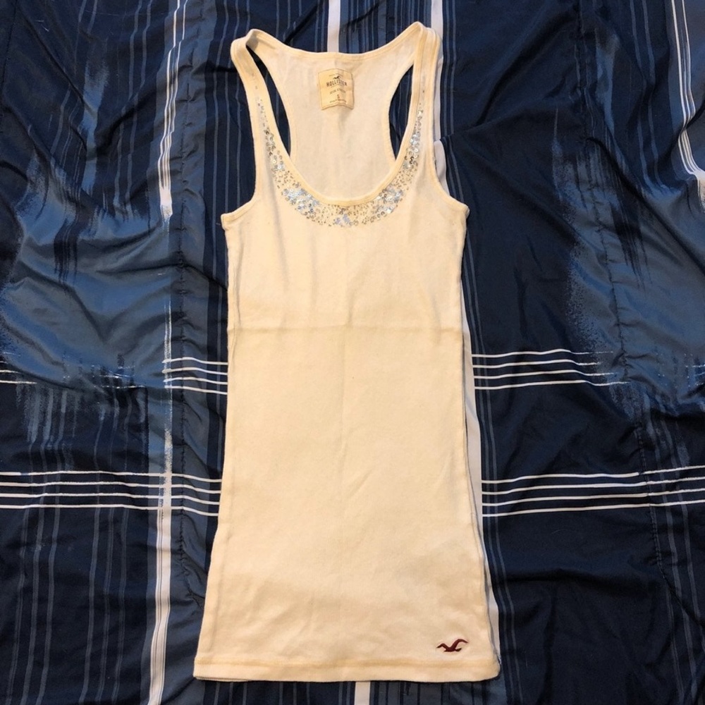 Sequined tank top